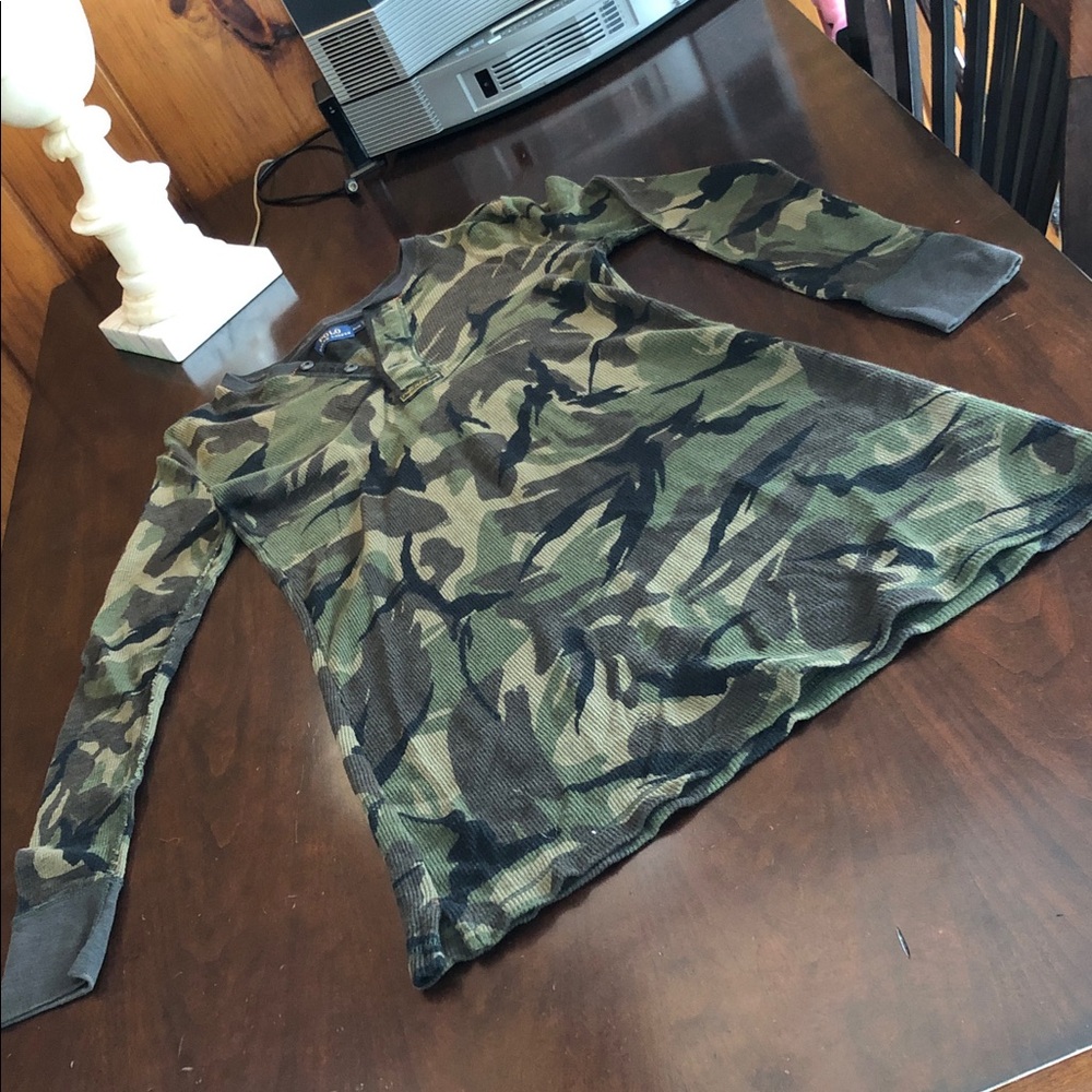 Ralph Lauren Camouflage Long Sleeve Dress